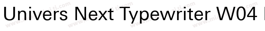 Univers Next Typewriter W04 Bd字体转换